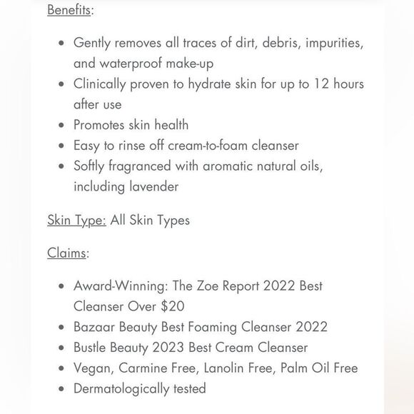 $5 🌙 Eve Lom Foaming Cream Cleanser Hydrating NEW - Picture 7 of 7